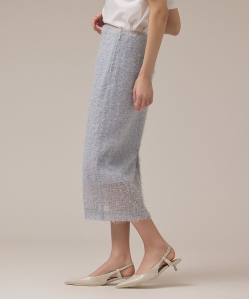 Diagram（ダイアグラム）の「チュールタイトスカート（スカート・レディース・ブルー/ベージュ/ブラック・36/38）」の9枚目の写真