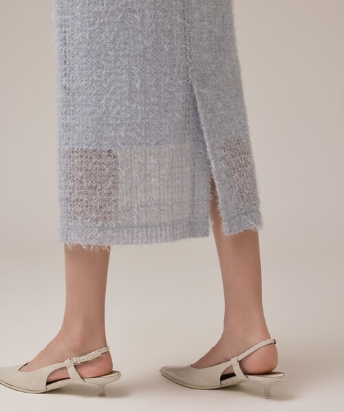 Diagram（ダイアグラム）の「チュールタイトスカート（スカート・レディース・ブルー/ベージュ/ブラック・36/38）」の12枚目の写真