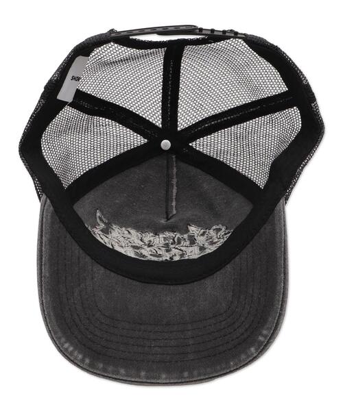 SHORT ROUND（ショートラウンド）の「SHOT ROUND/ダメージアップリケメッシュキャップ（キャップ・メンズ・ブラック/グレー・FREE）」の11枚目の写真