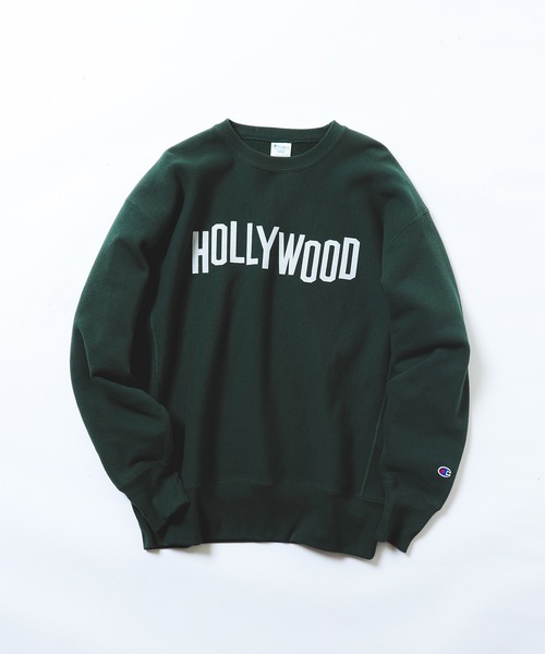 Champion（チャンピオン）の「【別注】Champion / リバースウィーブ（R） シティ クルー スウェット（スウェット・メンズ・グレー/ダークグリーン/ブルーグレー・S/M/L/XL）」の5枚目の写真