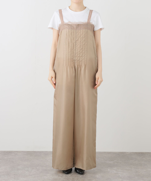 EDIT. FOR LULU(エディットフォールル)の「【PROVOKE/プロヴォーク】cupro salopette(サロペット/オーバーオール・レディース・ブラック/ベージュ・FREE)」の22枚目の写真