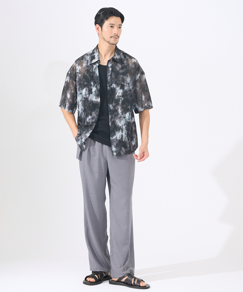 AH ABAHOUSE（エーエイチアバハウス）の「【AH ABAHOUSE】テレコ タンクトップ（Tシャツ/カットソー・メンズ・グレー/ブラック/ホワイト・46/48）」の8枚目の写真