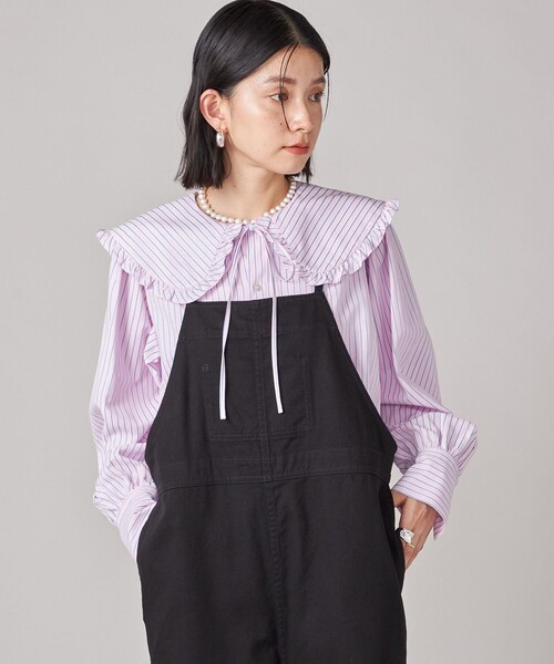 セール】SHIPS NINE CASE:〈洗濯機可能〉カツラギ サロペット