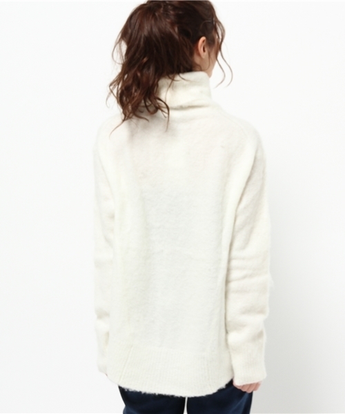 CIAOPANIC TYPY（チャオパニックティピー）の「シャギータートルオーバーニット（ニット/セーター・レディース・オフホワイト/サックスブルー/ベージュ・FREE）」の13枚目の写真
