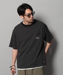 BAYFLOW | [トレンド感]シシュウボーダーＴ(Tシャツ/カットソー)