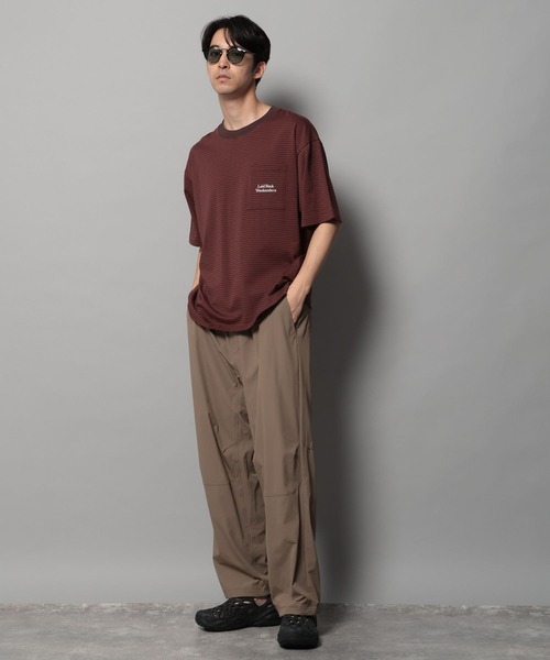 BAYFLOW（ベイフロー）の「[トレンド感]シシュウボーダーＴ（Tシャツ/カットソー・メンズ・ブルー/ブラック/ブラウン・LARGE/MEDIUM）」の9枚目の写真