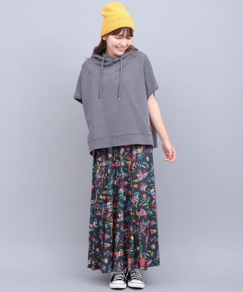 チチカカ（チチカカ）の「Orale! 裏毛フードベスト（Tシャツ/カットソー・レディース・トップグレー/チャコールグレー・FREE）」の3枚目の写真