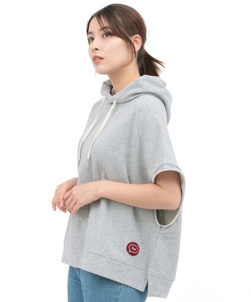 チチカカ（チチカカ）の「Orale! 裏毛フードベスト（Tシャツ/カットソー・レディース・トップグレー/チャコールグレー・FREE）」の9枚目の写真