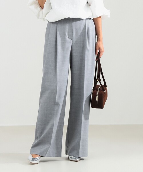 Demi-Luxe BEAMS（デミルクス ビームス）の「エディター東原妙子 × Demi-Luxe BEAMS / ツイル イージー ストレート パンツ［手洗い可］（スラックス・レディース・ネイビー/ブラウン/グレー・38/36）」の8枚目の写真