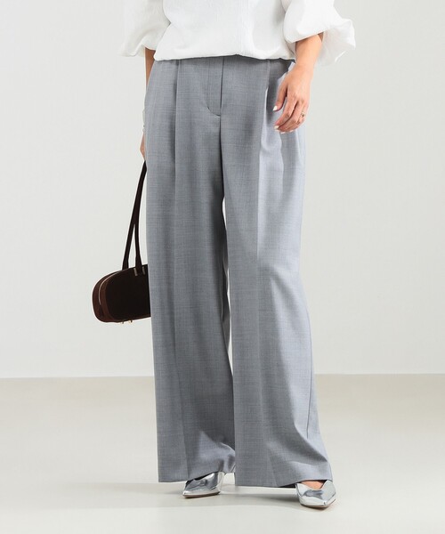 Demi-Luxe BEAMS（デミルクス ビームス）の「エディター東原妙子 × Demi-Luxe BEAMS / ツイル イージー ストレート パンツ［手洗い可］（スラックス・レディース・ネイビー/ブラウン/グレー・38/36）」の9枚目の写真