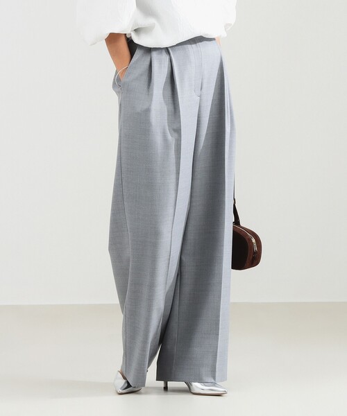 Demi-Luxe BEAMS（デミルクス ビームス）の「エディター東原妙子 × Demi-Luxe BEAMS / ツイル イージー ストレート パンツ［手洗い可］（スラックス・レディース・ネイビー/ブラウン/グレー・38/36）」の10枚目の写真