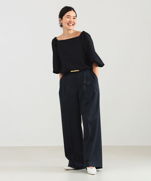 ベスト ジレ エディター東原妙子 × Demi-Luxe BEAMS / ツイル ペプラム ジレ レディース Demi-Luxe BEAMS ベスト ジレ エディター東原妙子 × / ツイル