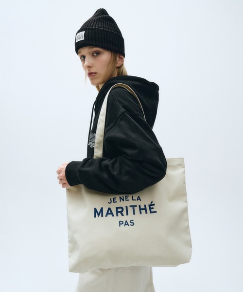 MARITHE + FRANCOIS GIRBAUD(マリテフランソワジルボー)の「JENELA ECO BAG(エコバッグ/サブバッグ・レディース・ベビーピンク/ナチュラル/グリーン/ブルー・フリー)」の1枚目の写真