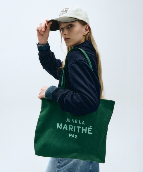 MARITHE + FRANCOIS GIRBAUD(マリテフランソワジルボー)の「JENELA ECO BAG(エコバッグ/サブバッグ・レディース・ベビーピンク/ナチュラル/グリーン/ブルー・フリー)」の18枚目の写真