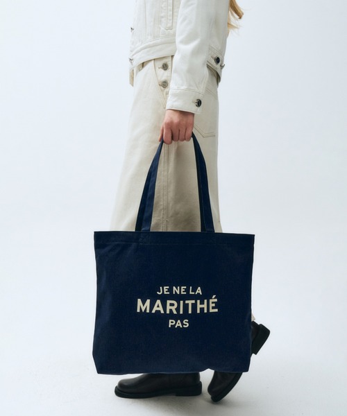 MARITHE + FRANCOIS GIRBAUD(マリテフランソワジルボー)の「JENELA ECO BAG(エコバッグ/サブバッグ・レディース・ベビーピンク/ナチュラル/グリーン/ブルー・フリー)」の8枚目の写真