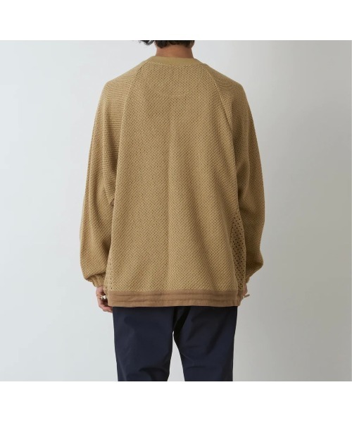 WHITE MOUNTAINEERING(ホワイトマウンテニアリング)の「【White Mountaineering】ホワイト マウンテニアリング RASCHEL RAGLAN OVERSIZED PULLOVER(Tシャツ/カットソー・メンズ・ベージュ・4)」の5枚目の写真