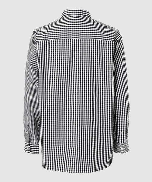 COMME des GARCONS HOMME（コム デ ギャルソン・オム）の「COTTON GINGHAM CHECK ×  CHECK SHIRT（シャツ/ブラウス・メンズ・ホワイト×ブラック・L/M/S/XS）」の2枚目の写真