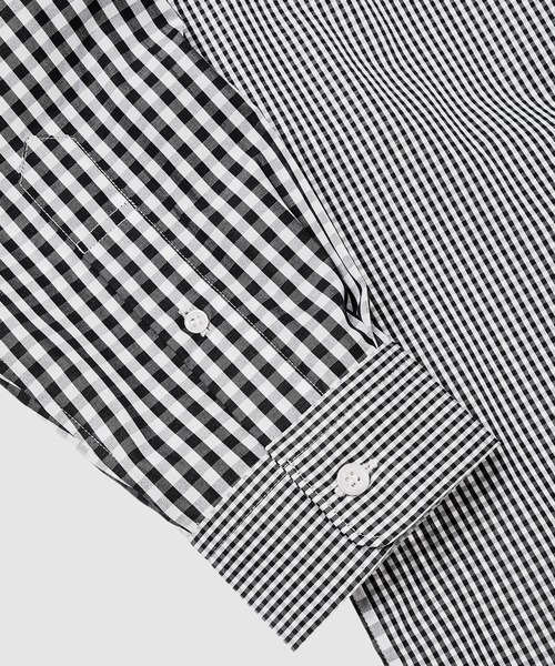 COMME des GARCONS HOMME（コム デ ギャルソン・オム）の「COTTON GINGHAM CHECK ×  CHECK SHIRT（シャツ/ブラウス・メンズ・ホワイト×ブラック・L/M/S/XS）」の4枚目の写真