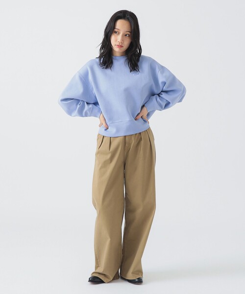 Healthy denim(ヘルシーデニム)の「Healthy Denim / Lemongrass 2タックパンツ(チノパンツ・レディース・ライトブラウン・23/25/24)」の2枚目の写真