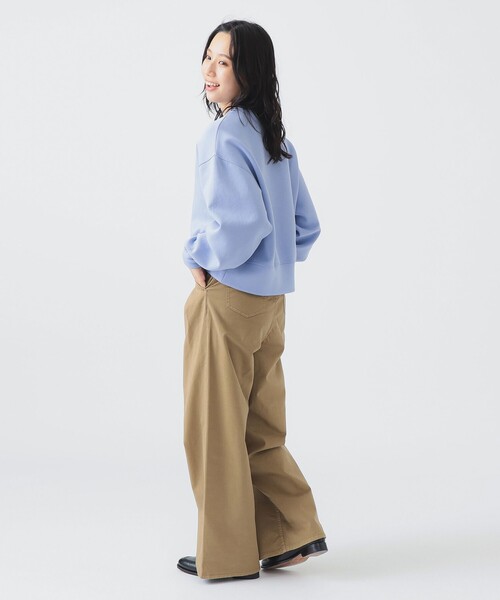 Healthy denim(ヘルシーデニム)の「Healthy Denim / Lemongrass 2タックパンツ(チノパンツ・レディース・ライトブラウン・23/25/24)」の4枚目の写真