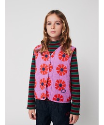 Kaleidoscope all over quilted woven vest