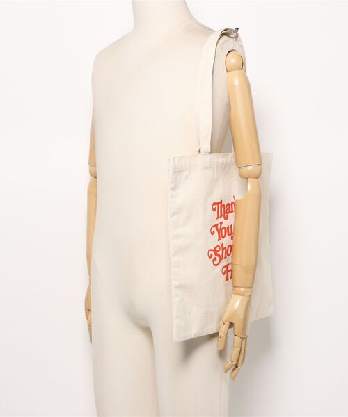 FRUIT OF THE LOOM(フルーツオブザルーム)の「【78】【FRUIT OF THE LOOM 】GRAPHIC COTTON TOTE BAG(トートバッグ・レディース・ブルー/グリーン/レオパード/ホワイト・FREE)」の12枚目の写真