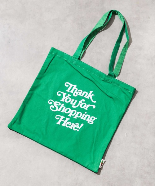 FRUIT OF THE LOOM(フルーツオブザルーム)の「【78】【FRUIT OF THE LOOM 】GRAPHIC COTTON TOTE BAG(トートバッグ・レディース・ブルー/グリーン/レオパード/ホワイト・FREE)」の2枚目の写真