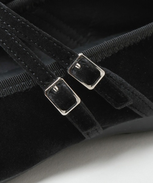 A part by（アパートバイ）の「ベロアシューズ（バレエシューズ・レディース・ブラウン/ブラック・MEDIUM/LARGE）」の8枚目の写真