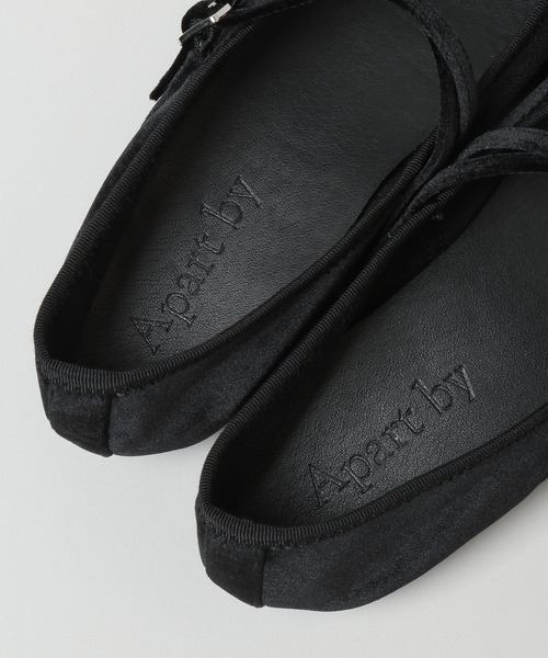 A part by（アパートバイ）の「ベロアシューズ（バレエシューズ・レディース・ブラウン/ブラック・MEDIUM/LARGE）」の7枚目の写真