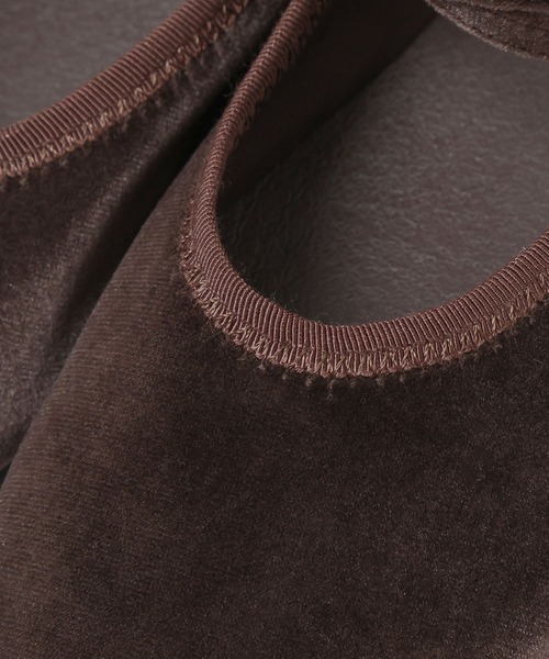 A part by（アパートバイ）の「ベロアシューズ（バレエシューズ・レディース・ブラウン/ブラック・MEDIUM/LARGE）」の3枚目の写真