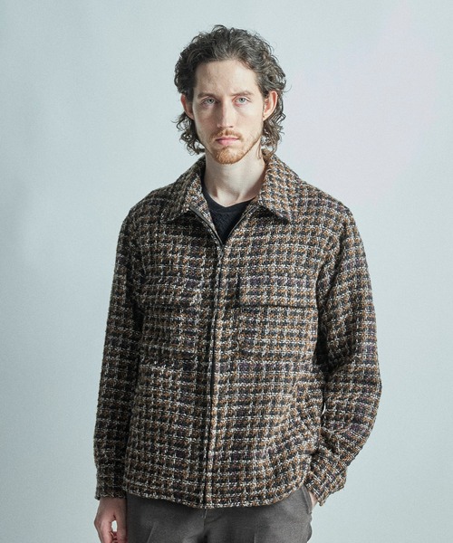 MEN'S BIGI(メンズビギ)の「モダンCPOシャツジャケット(ブルゾン・メンズ・チャコールグレー/ブラウン系その他・03/01/02)」の11枚目の写真