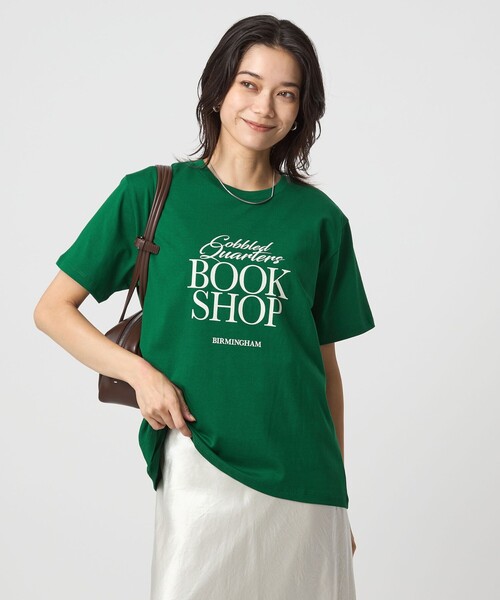 green label relaxing(グリーンレーベルリラクシング)の「ロゴ ショートスリーブ Tシャツ(Tシャツ/カットソー・レディース・オフホワイト/ブラウン系/ダークグレー/ケリーグリーン・FREE)」の4枚目の写真
