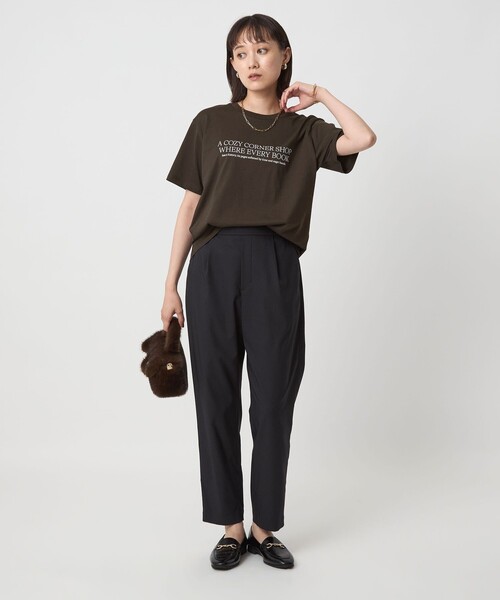 green label relaxing(グリーンレーベルリラクシング)の「ロゴ ショートスリーブ Tシャツ(Tシャツ/カットソー・レディース・オフホワイト/ブラウン系/ダークグレー/ケリーグリーン・FREE)」の19枚目の写真