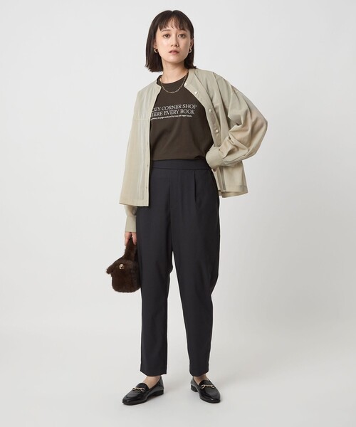 green label relaxing(グリーンレーベルリラクシング)の「ロゴ ショートスリーブ Tシャツ(Tシャツ/カットソー・レディース・オフホワイト/ブラウン系/ダークグレー/ケリーグリーン・FREE)」の20枚目の写真