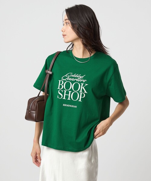 green label relaxing(グリーンレーベルリラクシング)の「ロゴ ショートスリーブ Tシャツ(Tシャツ/カットソー・レディース・オフホワイト/ブラウン系/ダークグレー/ケリーグリーン・FREE)」の21枚目の写真