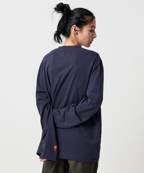 Gift Shop（ギフトショップ）の「＜Gift Shop＞ Le Verre Vole ロングスリーブTシャツ（Tシャツ/カットソー・レディース・ネイビー・M）」の3枚目の写真