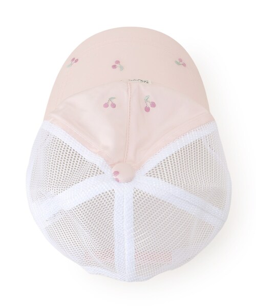 SHOO・LA・RUE（シューラルー）の「総柄刺繍メッシュキャップ（キャップ・キッズ・アイボリー系/ピンク系1・99）」の6枚目の写真