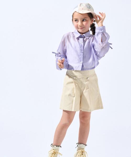 SHOO・LA・RUE（シューラルー）の「総柄刺繍メッシュキャップ（キャップ・キッズ・アイボリー系/ピンク系1・99）」の10枚目の写真