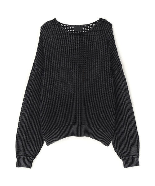 DANKE SCHON(ダンケシェーン)の「【WEB&DEPOT限定】DankeSchon/ダンケシェーン/CHEMICAL MESHKNIT CN(ニット/セーター・レディース・ブラック・L/M)」の2枚目の写真