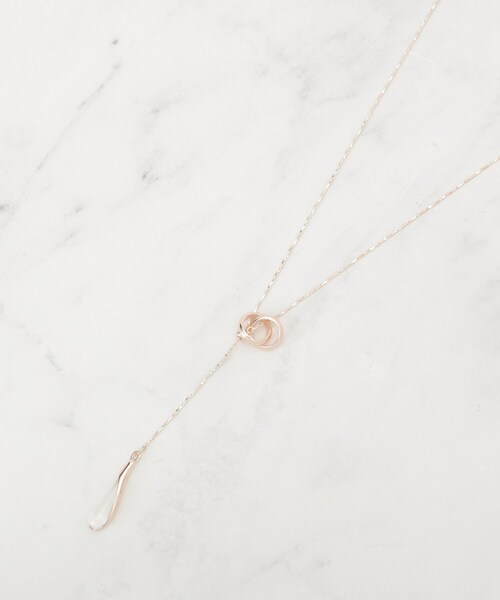 SHOO・LA・RUE(シューラルー)の「【2WAY】リング&クリアドロップネックレス(ネックレス・レディース・ピンクゴールド/シルバー/ゴールド・00)」の3枚目の写真
