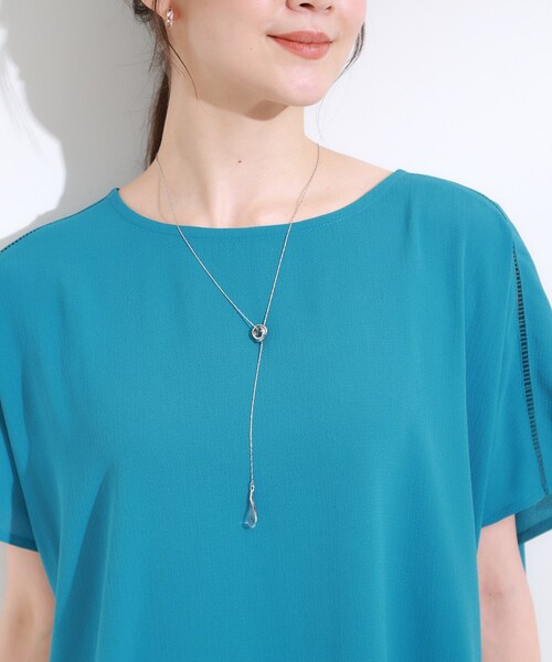 SHOO・LA・RUE(シューラルー)の「【2WAY】リング&クリアドロップネックレス(ネックレス・レディース・ピンクゴールド/シルバー/ゴールド・00)」の4枚目の写真
