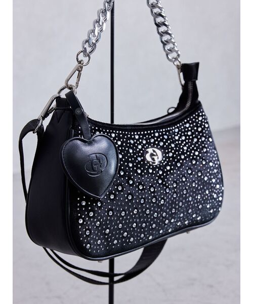 GYDA ハンドバッグ ジェイダ GYDA パイソンドッキングスクエアBAG （ミックス） -靴