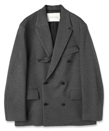 CULLNI 24-AW ウールチェックテーラードハーフコート CULLNI 24-AW ウールチェックテーラードハーフコート - メルカリ