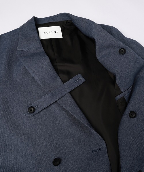 CULLNI(クルニ)の「Faux Denim Slant Belt Tailored Jacket(テーラードジャケット・メンズ・ネイビー/ブルー/ブラック・2/1/0)」の9枚目の写真