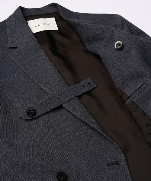 CULLNI・アシンメトリーテーラードジャケット CULLNI ジャケット テーラードジャケット Stripe Double Cloth