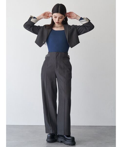 MURUA（ムルーア）の「【セットアップ対応】2wayレングステーラードジャケット（テーラードジャケット・レディース・グレー/ボルドー/ブラウン・FREE）」の20枚目の写真