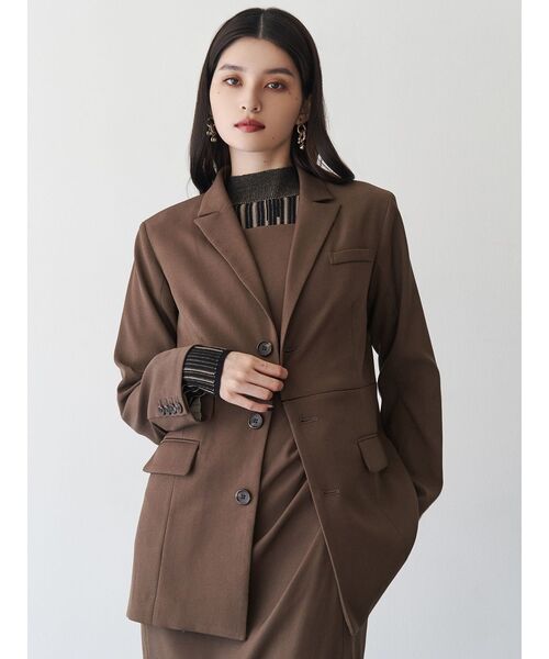 MURUA（ムルーア）の「【セットアップ対応】2wayレングステーラードジャケット（テーラードジャケット・レディース・グレー/ボルドー/ブラウン・FREE）」の21枚目の写真