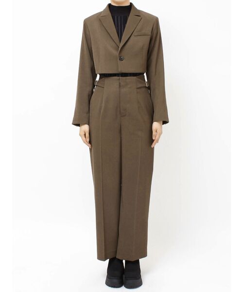 crewre クルーレダブルテーラードジャケット モカ　サイズ2 crewre online shop / ダブルテーラードジャケット