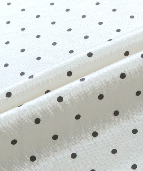 ad thie（アドティエ）の「ポルカドット レイヤードナロースカート（スカート・レディース・オフホワイト/ブラック・FREE）」の5枚目の写真