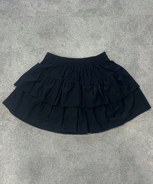 Mejoul（メジュール）の「【インナーパンツ付き】コーデュロイティアードフレアミニスカート（スカート・レディース・ベージュ/ブラウン/ブラック・F）」の14枚目の写真